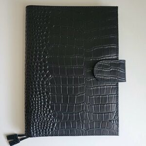 Moterm A5 Crocodile Embossed Black Notebook Cover